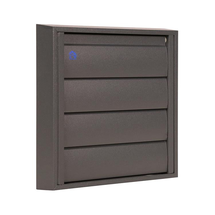 Renson 1062417 - vrac opbouw dampkaprooster alu433 (173x173) structuur 7016 | 2 stuks