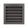 Renson 1062410 - vrac inbouw muurrooster alu 411 (200x200) structuur 7016 | 2 stuks