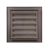 Renson 1062410 - vrac inbouw muurrooster alu 411 (200x200) structuur 7016 | 2 stuks
