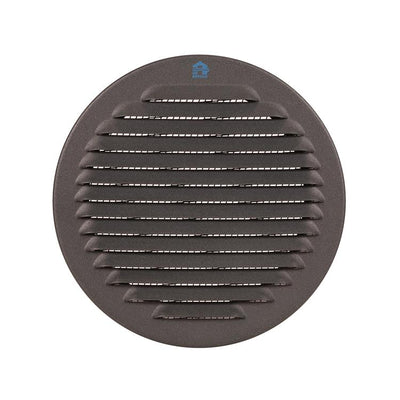 Renson 1062425 - inb.schoepenrooster rond alu 435r (dia 150) structuur 7016 | 5 stuks