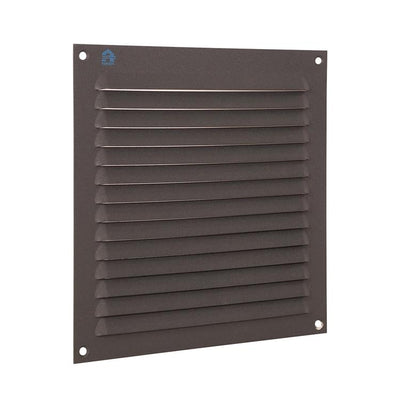 Renson 1062428 - opb.schoepenrooster plat alu 436 (200x200) structuur 7016 | 10 stuks