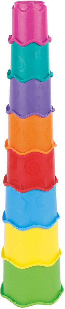 Lobbes speelgoed bv stapeltoren kleur, 8dlg.