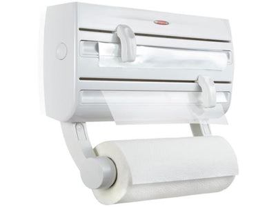 Leifheit rollenhouder parat f2 comfortline â€“ wandmodel voor keukenrol alluminium- en vershoudffolie