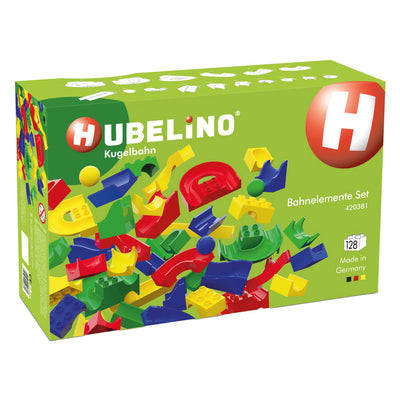 Hubelino knikkerbaan baanelementen - 128dlg.