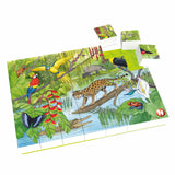 Hubelino Blokpuzzel Wilde Dieren in het Tropisch Regenwoud, 35st. - afbeelding 1