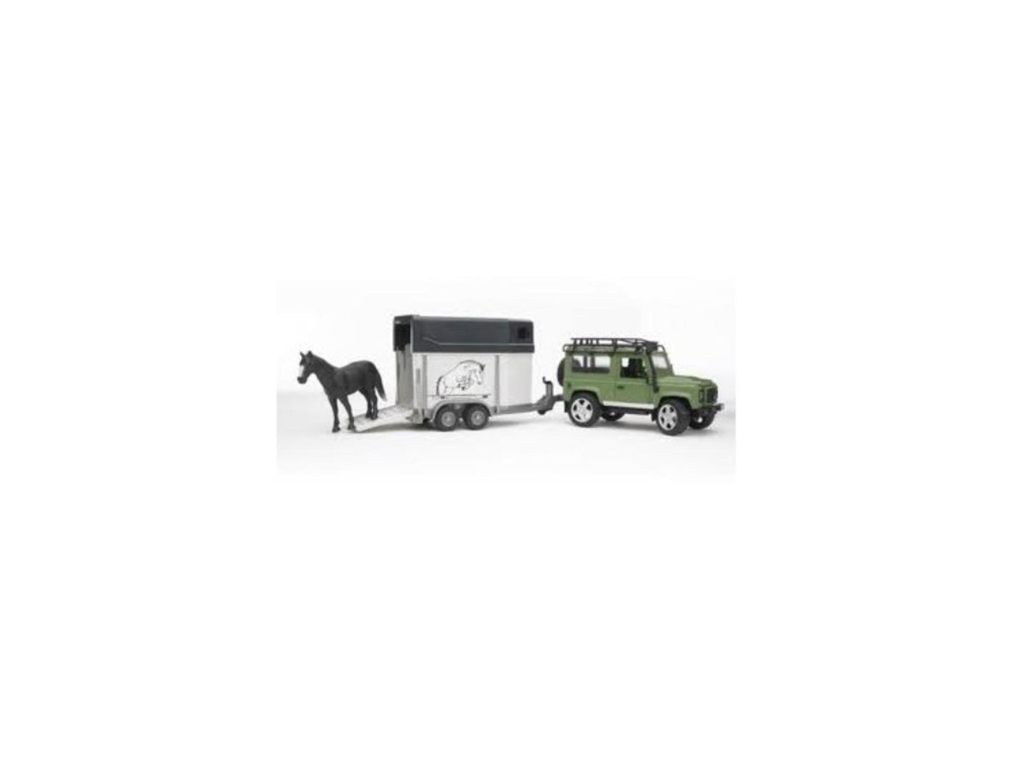 Bruder 2592 land rover met paardentrailer