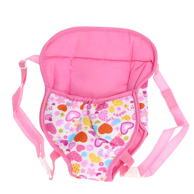 Johntoy baby rose buikdraagzak voor poppen