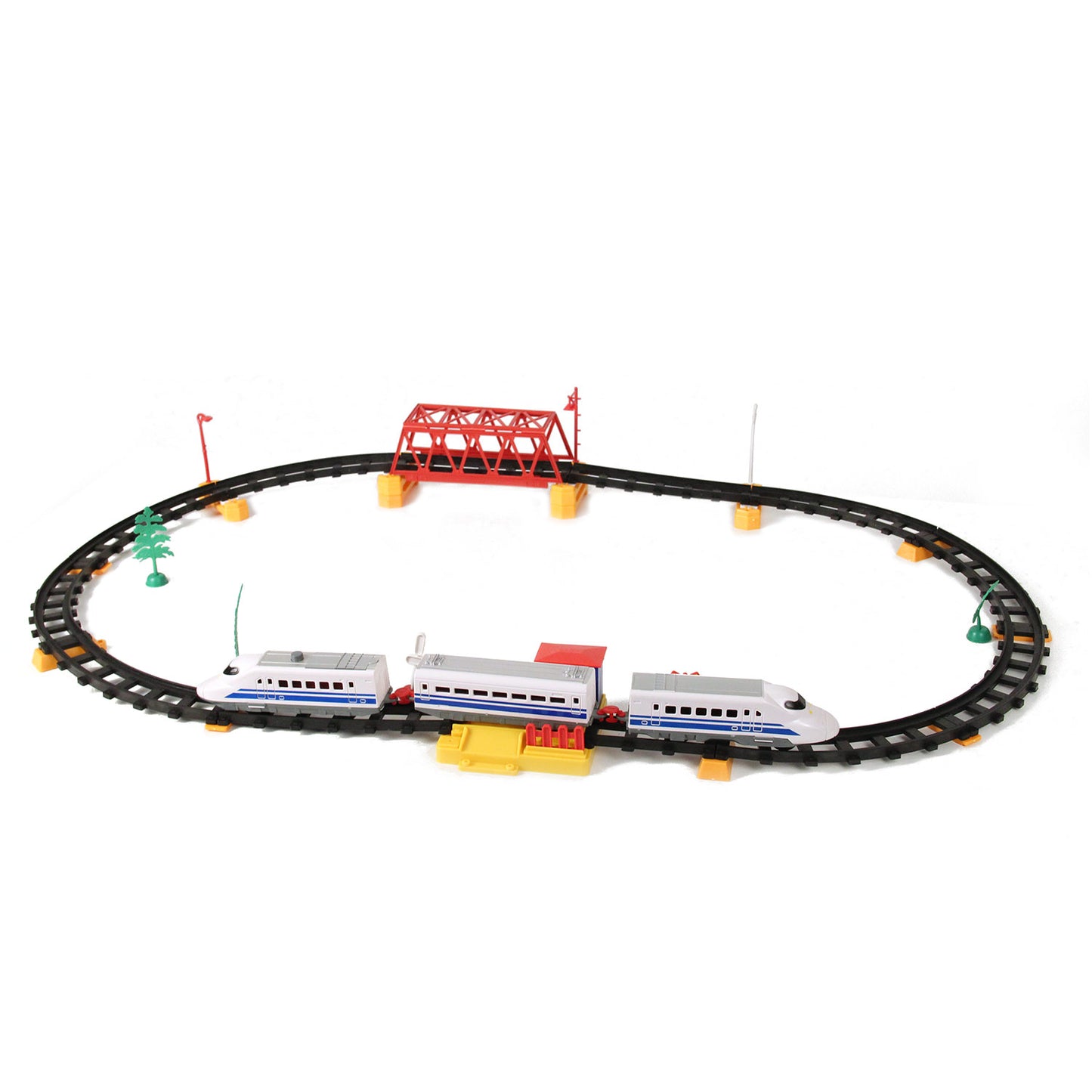 Johntoy hogesnelheidstrein set, 50dlg.