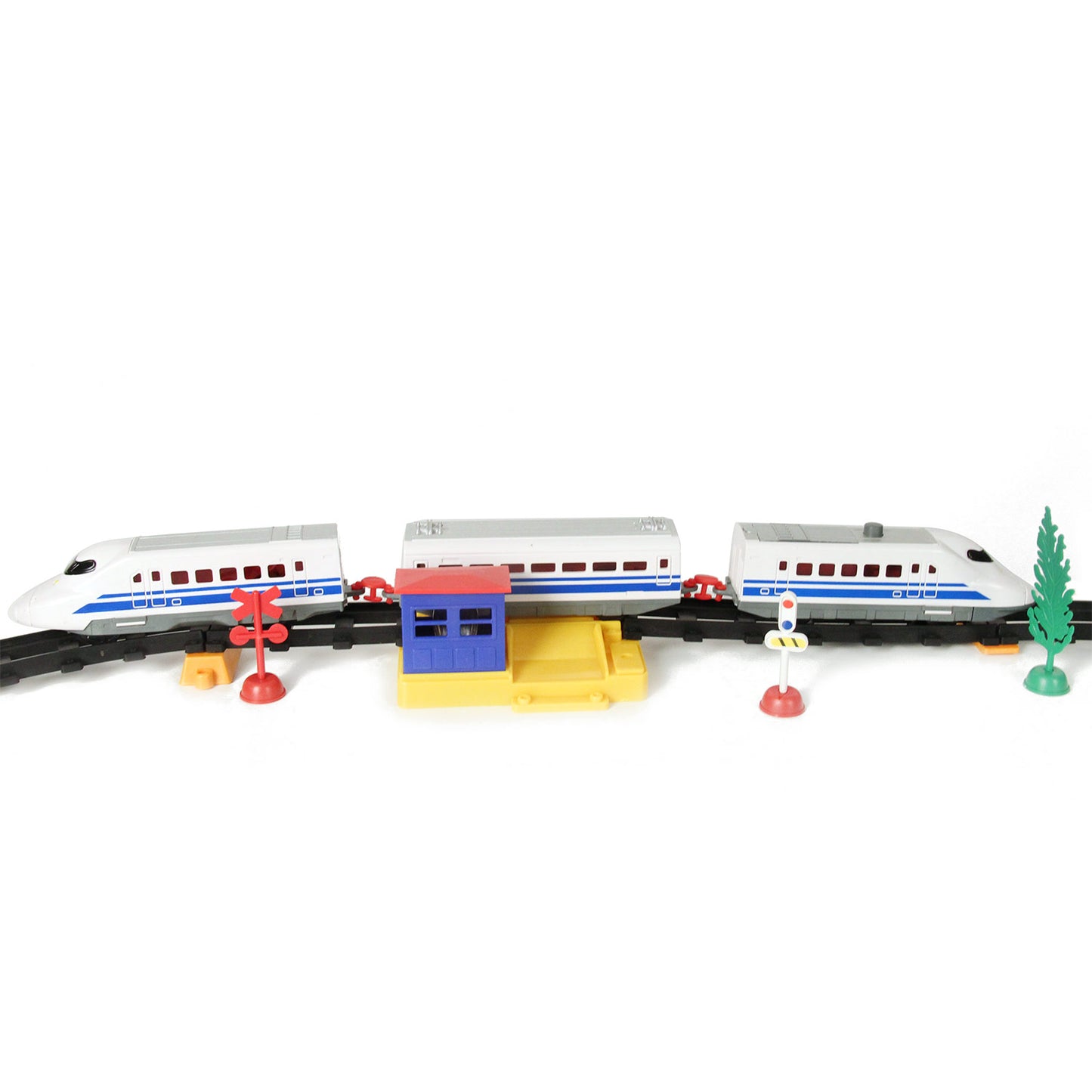 Johntoy hogesnelheidstrein set, 50dlg.