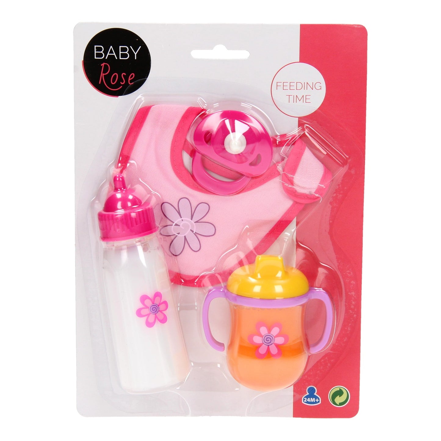 Baby rose poppenspeelset etenstijd