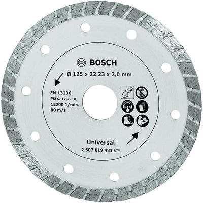 Bosch accessoires diamantdoorslijpschijf turbo, 125 mm ø - 2607019481