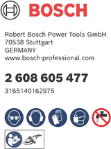 Bosch accessoires fiberschuurschijf 125 r444, expert for metal , 80 - 2608605477 - afbeelding 2