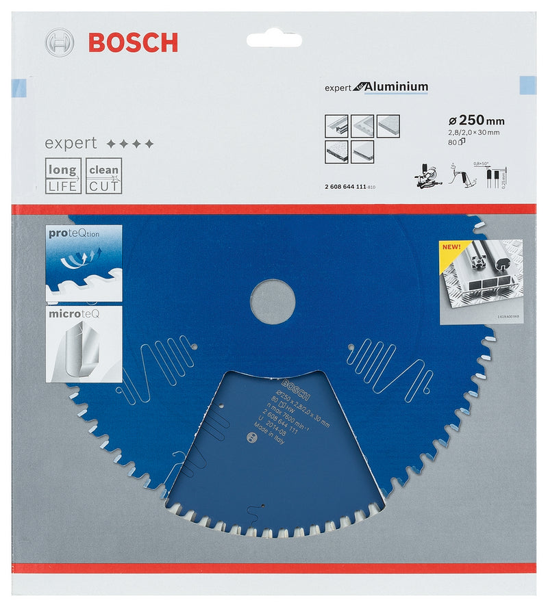 Bosch accessoires cirkelzaagblad expert for aluminium 250 x 30 x 2,8 mm, 80 - 1 stuk(s) - 2608644111 - 2608644111