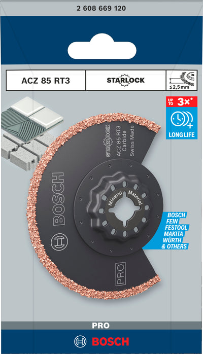 Bosch accessoires pro acz 85 rt3 multitool zaagblad | 85 x 2 |5 mm - 2608669120