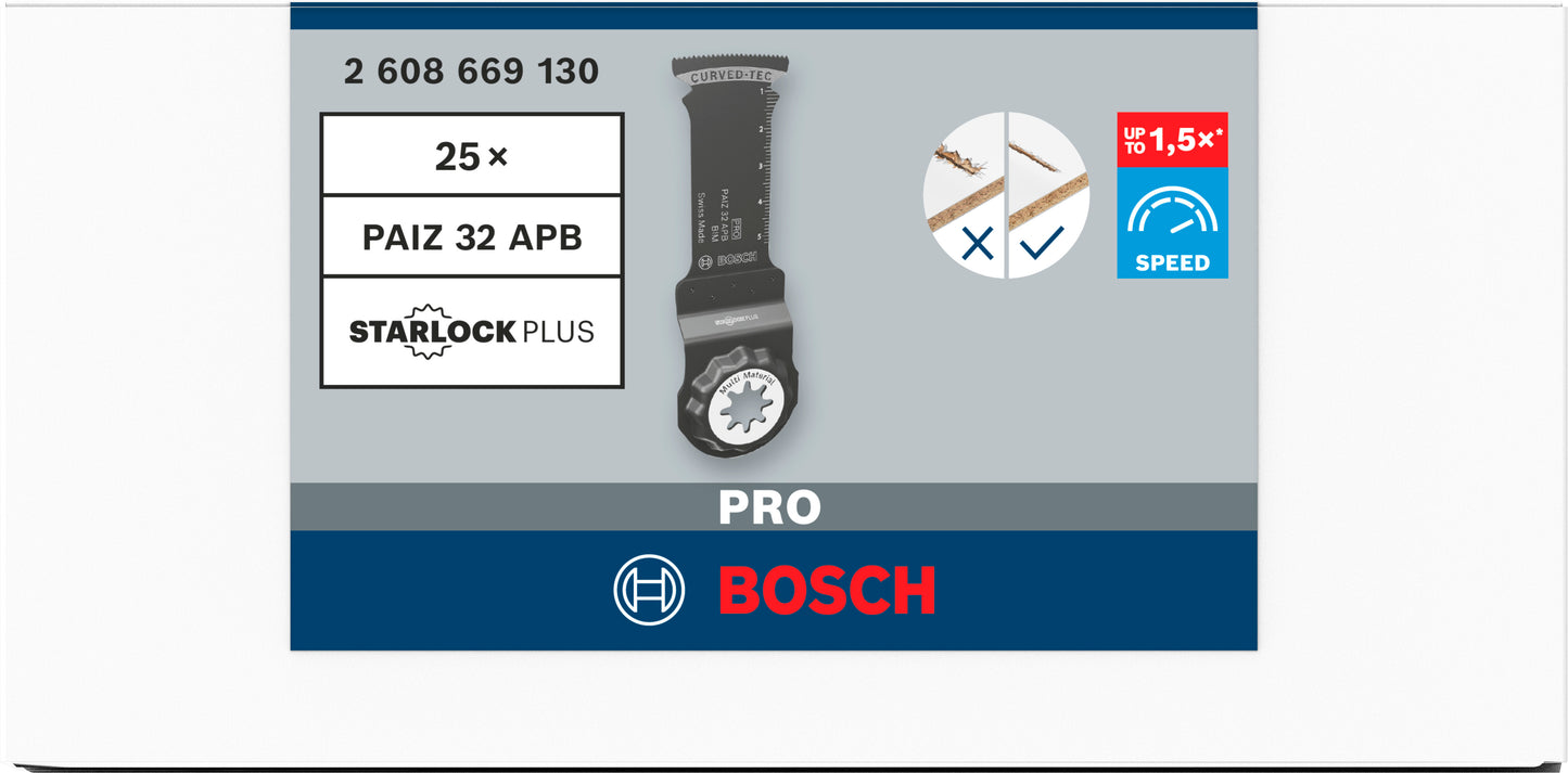 Bosch accessoires pro paiz 32 apb invalzaagblad | 32 x 60 mm | 1 stuks - 2608669130