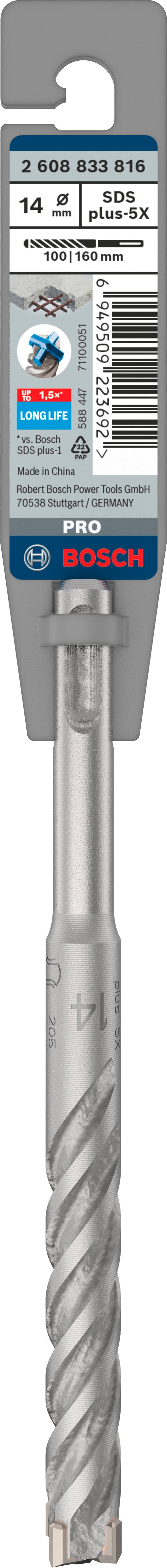 Bosch accessoires pro sds plus-5x hamerboor | 14 x 100 x 160 mm - 2608833816