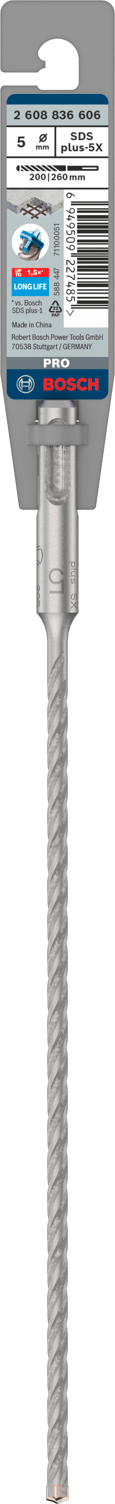 Bosch accessoires pro sds plus-5x hamerboor | 5 x 200 x 260 mm - 2608836606
