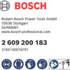 Bosch accessoires lamellen stiftschijf 6 mm, 60, 60 mm, 40 mm - 2609200183