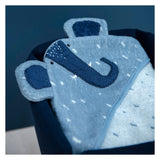 Trixie badcape - mrs. elephant - 75x75cm - 100% biologisch katoen - hooded towel - handig formaat - afbeelding 1