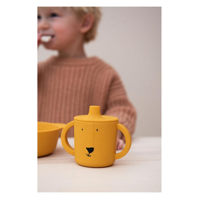Trixie tuitbeker - mr. lion - drinkbeker voor baby - antilek beker - voor baby's vanaf 4 maanden - van siliconen - geschikt voor de vaatwasser