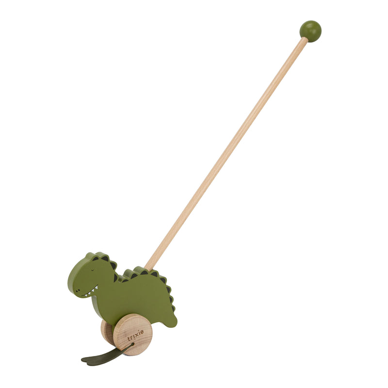 Trixie houten duwfiguur - mr. dino