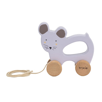 Trixie Houten Trekfiguur Mrs. Mouse