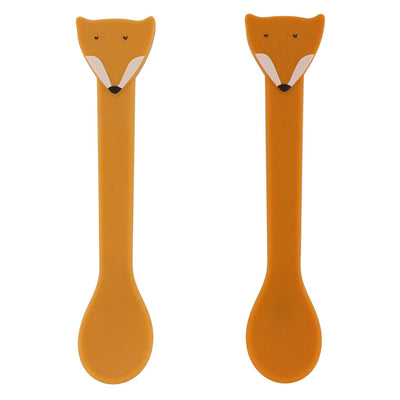 Trixie siliconen lepel - mr. fox, 2st.