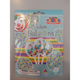 Globos confetti ballonnen 30cm 6 stuks in zakje - afbeelding 1