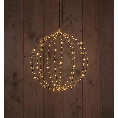 Anna's collection verlichte bal 40cm 192led classic warm met flitsfunctie timer dimmer 5 meter aanloopsnoer