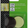 Mack 1047650 - deurstop zelfklevend bruin ø 40 mm 2 st pcs | 6 stuks