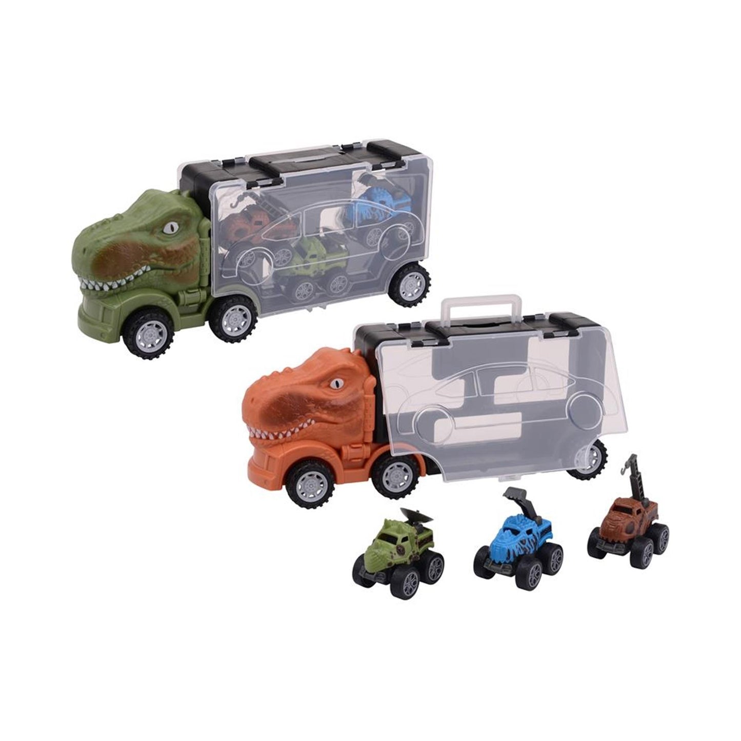 Johntoy john toy dino opberg truck + drie auto's
