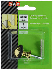 Mack 1047657 - deurstop cilindermodel vermessingd ø 28h28 mm 1 st pc | 6 stuks - afbeelding 3