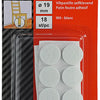 Mack 1047702 - viltpastille zelfklevend wit ø 19 mm 18 st pcs | 12 stuks