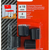 Mack 1047703 - opsteekdop kunststof zwart ø 19 mm 4 st pcs | 6 stuks