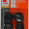 Mack 1047754 - opsteekdop kunststof zwart ø 28 mm 4 st pcs | 6 stuks