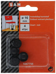 Mack 1047755 - insteekdop kunstsstof zwart ø 16 mm 4 st pcs | 6 stuks - afbeelding 2