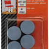 Mack 1047756 - super-glij-opsteekdop grijs ø 17 - 20 mm 4 st pcs | 6 stuks