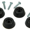 Mack 1047662 - stootdop rubber + schroef zwart ø 22 mm 4 st pcs | 6 stuks