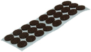 Mack 1047664 - meubelviltje zelfklevend bruin ø 13 mm 24 st pcs | 12 stuks - afbeelding 1