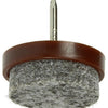 Mack 1047712 - stoelglijder met nagel vilt bruin ø 20 mm 8 st pcs | 6 stuks