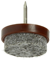 Mack 1047712 - stoelglijder met nagel vilt bruin ø 20 mm 8 st pcs | 6 stuks - afbeelding 2