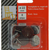 Mack 1047713 - stoelglijder met nagel vilt bruin ø 22 mm 8 st pcs | 6 stuks