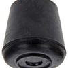 Mack 1047716 - opsteekdop rubber zwart ø 25 mm 4 st pcs | 6 stuks