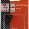 Mack 1047760 - insteekdop kunstsstof zwart ø 12 mm 4 st pcs | 6 stuks