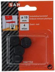 Mack 1047762 - insteekdop kunstsstof zwart ø 19 mm 4 st pcs | 6 stuks - afbeelding 2
