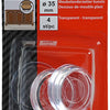 Mack 1047765 - meubelonderzetter kunststof transparant ø 35 mm 4 st pcs | 6 stuks