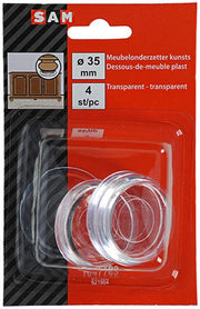 Mack 1047765 - meubelonderzetter kunststof transparant ø 35 mm 4 st pcs | 6 stuks - afbeelding 2