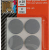 Mack 1047766 - super glijpastille zelfklevendgrijs ø 28 mm 4 st pcs | 12 stuks