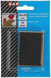 Mack 1047673 - schuimstrip zelfklevend zwart 20 x 20 mm 24 st pcs | 6 stuks - afbeelding 3