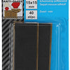 Mack 1047675 - schuimstrip zelfklevend zwart 15 x 15 mm 40 st pcs | 6 stuks